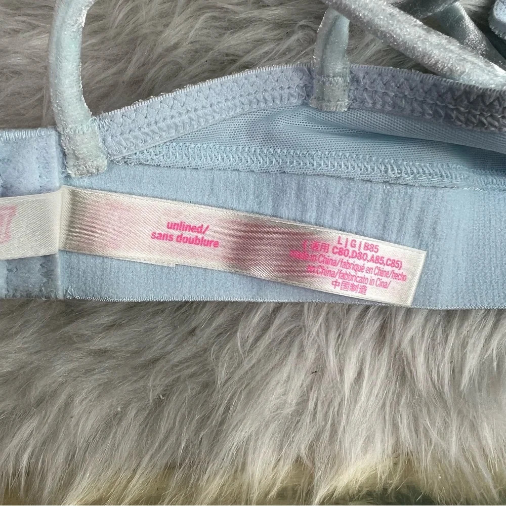 Rare Color New PINK Victoria’s Secret Unlined Velvet Bralette - Picture 6 of 12